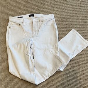 Talbots White Women's Crop Flare Jeans